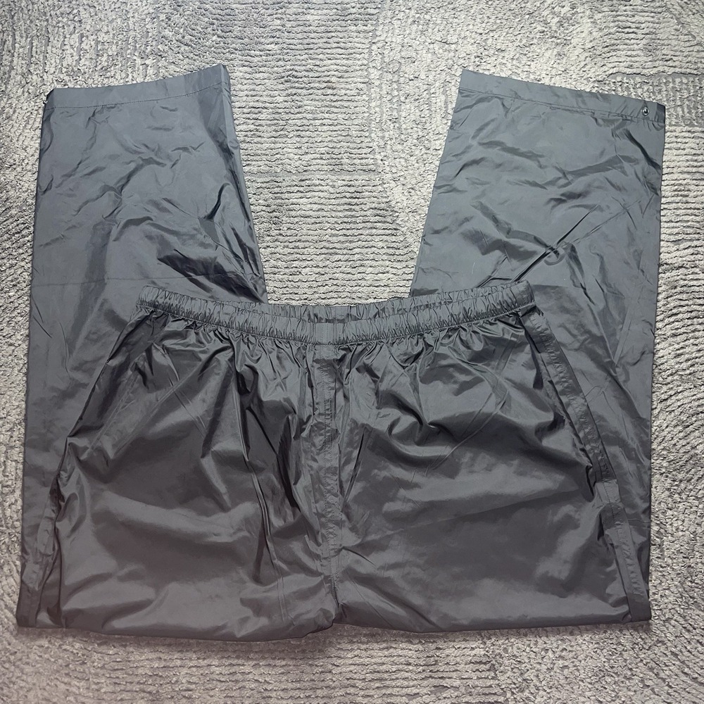 Cabela's‎ Men's 2XL Rain Pants Black Waterproof Nylon Outdoor Fishing Hunting